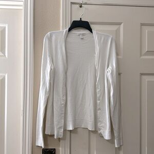 Charter Club White Cardigan (M)